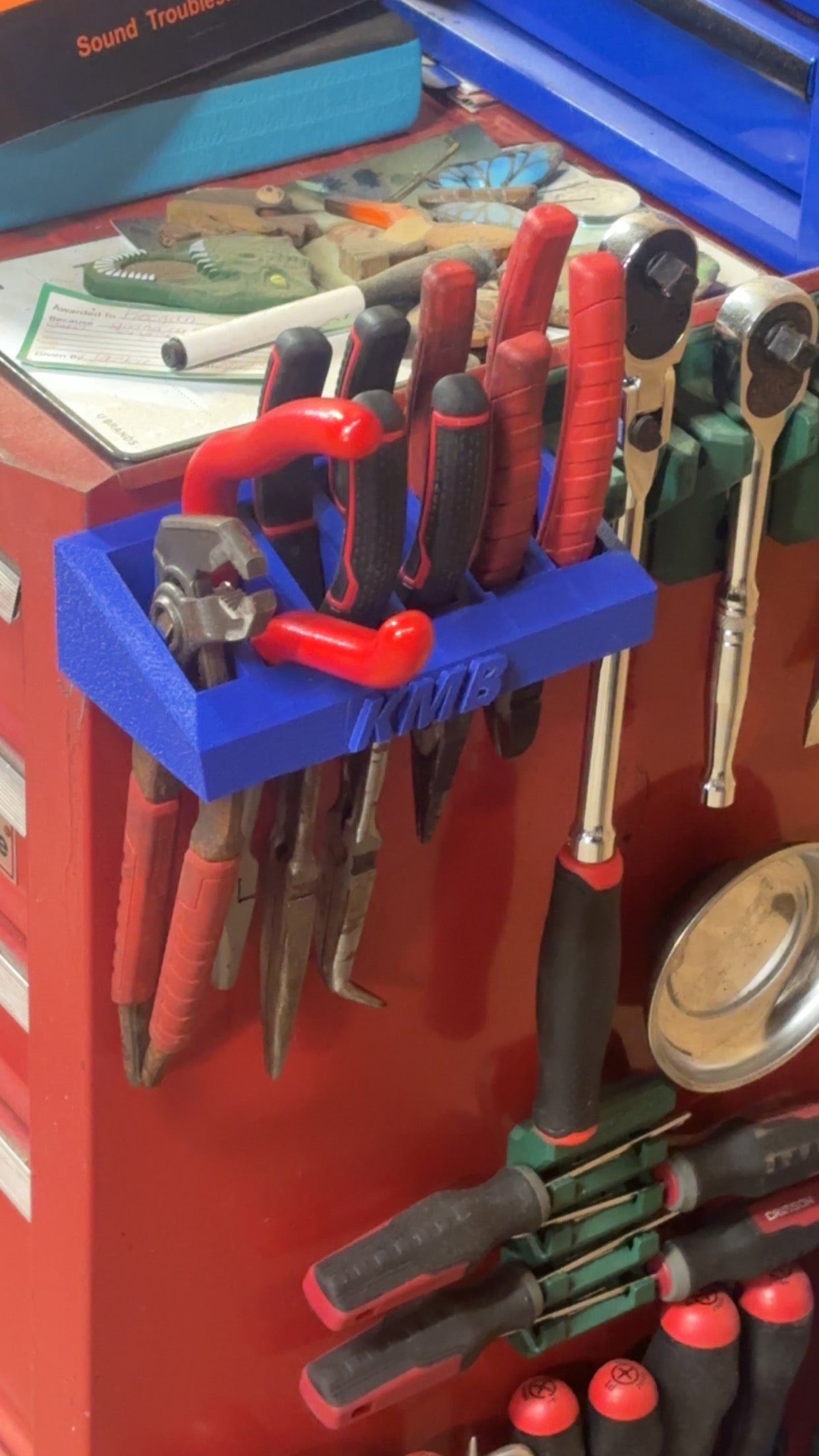 Magnetic pliers holder